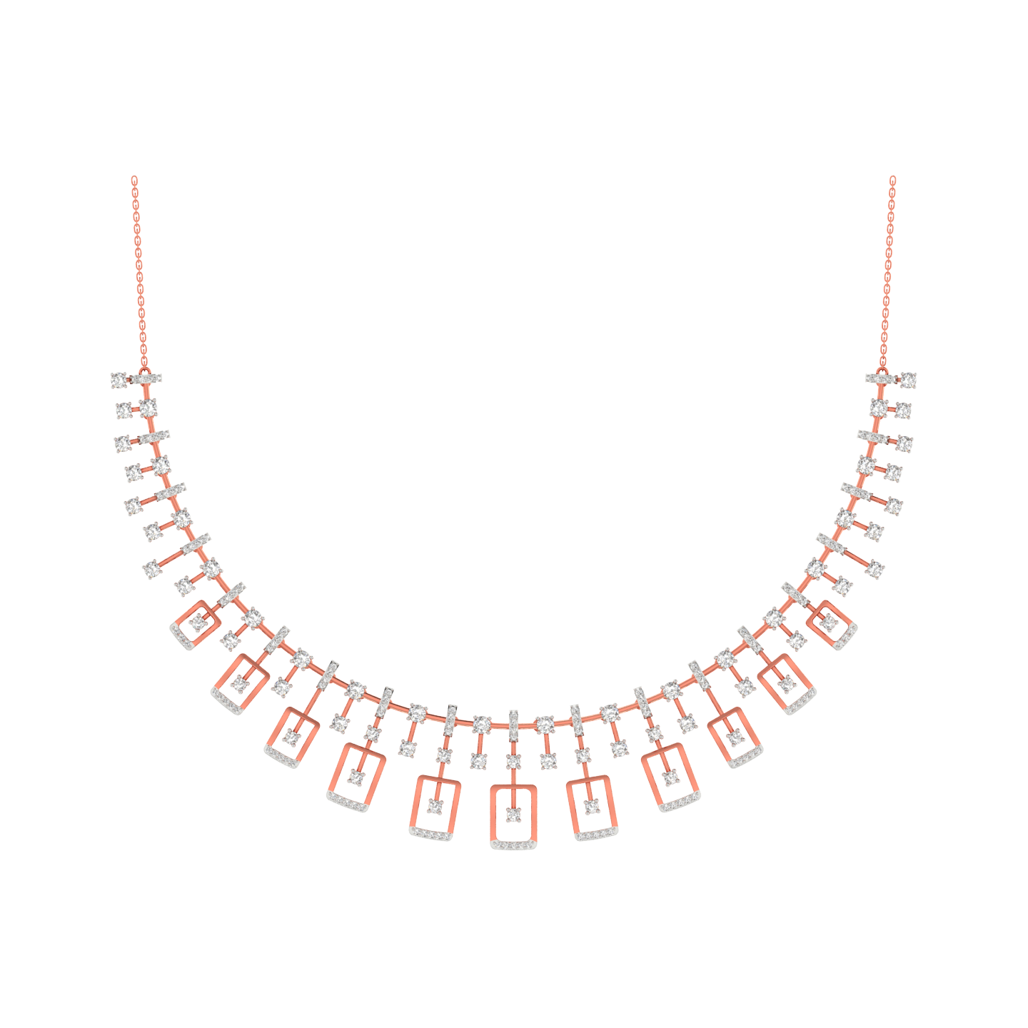 Urban Luxe Diamond Necklace - Natural Diamond Gold Jewelry